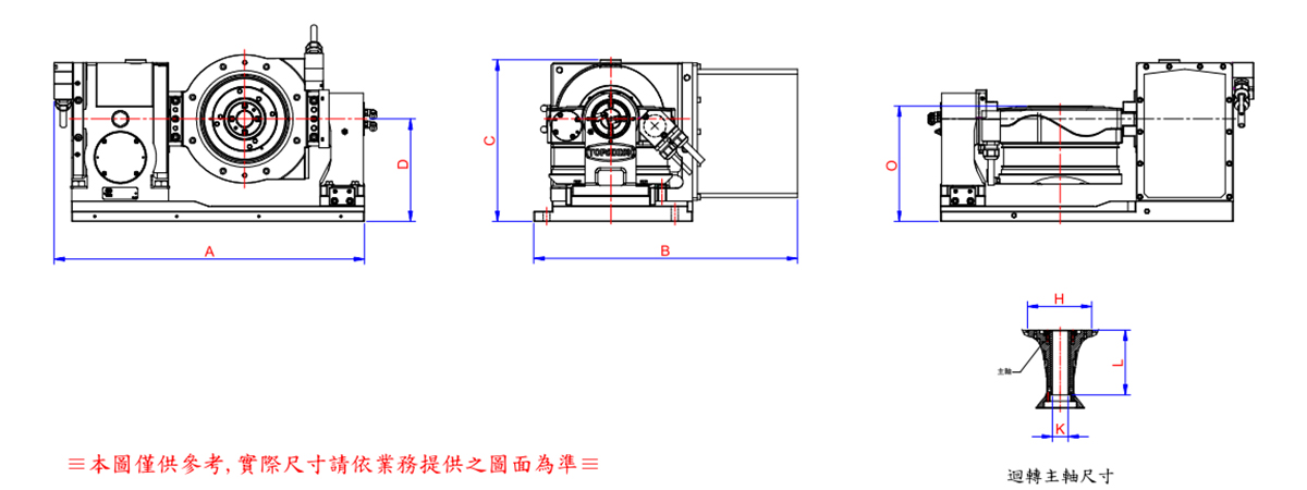 OCD5-200APH 外觀尺寸圖